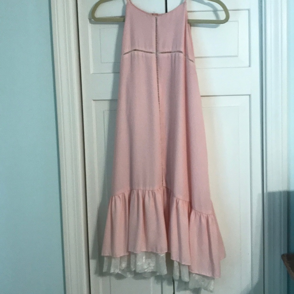 Altair’s State Pink dress with lace detail